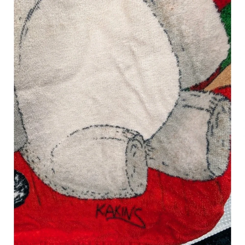Vintage Maiden Sunshine Merry Christmas Santa Beach Towel 61 x 32 inches